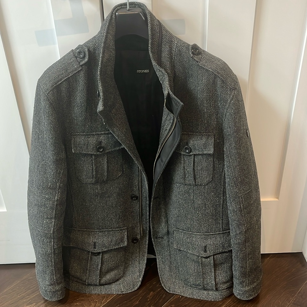 Stones tweed coat size Large